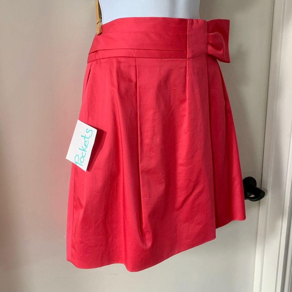 Pink bow skirt with pockets - BCBGMaxAzria size 0